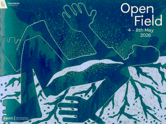 Drawing of a silhouette extending an arm up in the air. The figure seems to be lying on a granular ground as roots are forming or moving in the ground